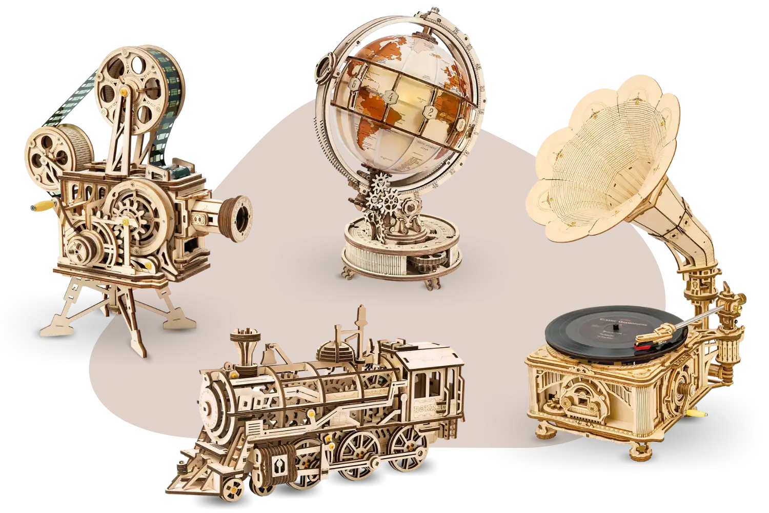 3D Holzpuzzle für Erwachsene und Kinder