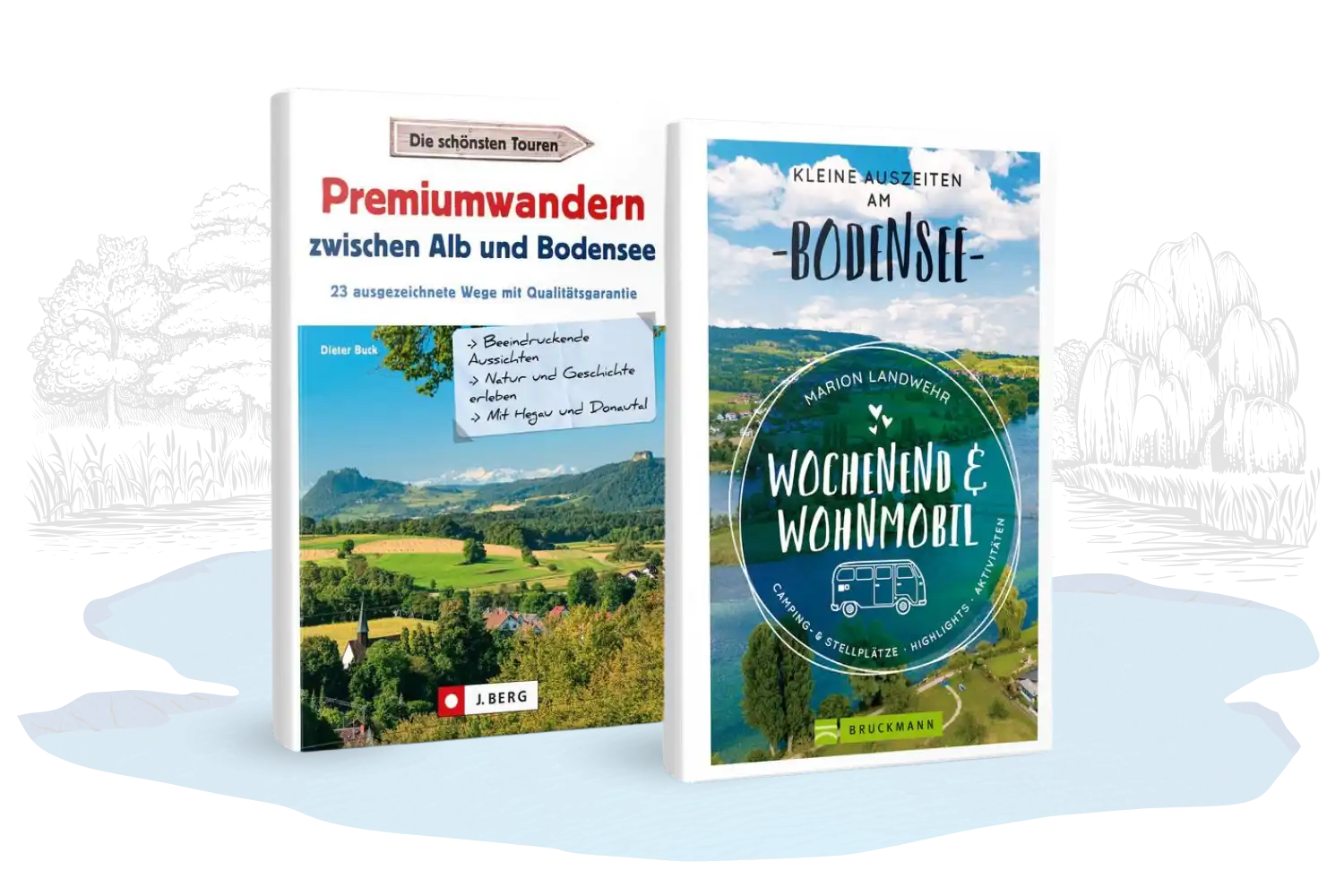 Wanderwege und Radwege am Bodensee