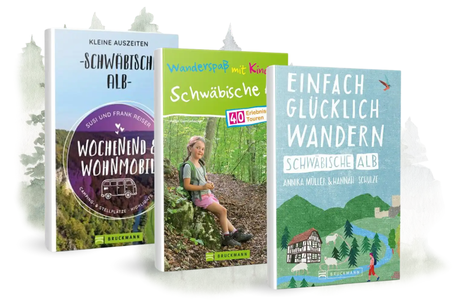 Produkte rund um die Schwäbische Alb wie Wanderführer