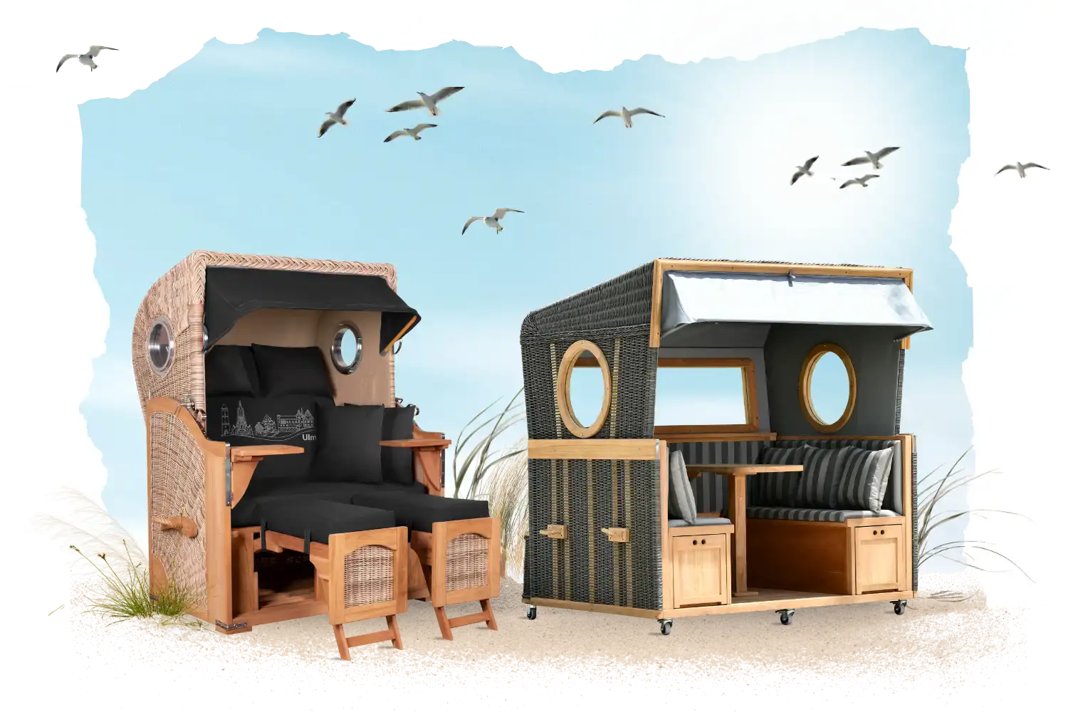 Strandkorb kaufen für den Garten