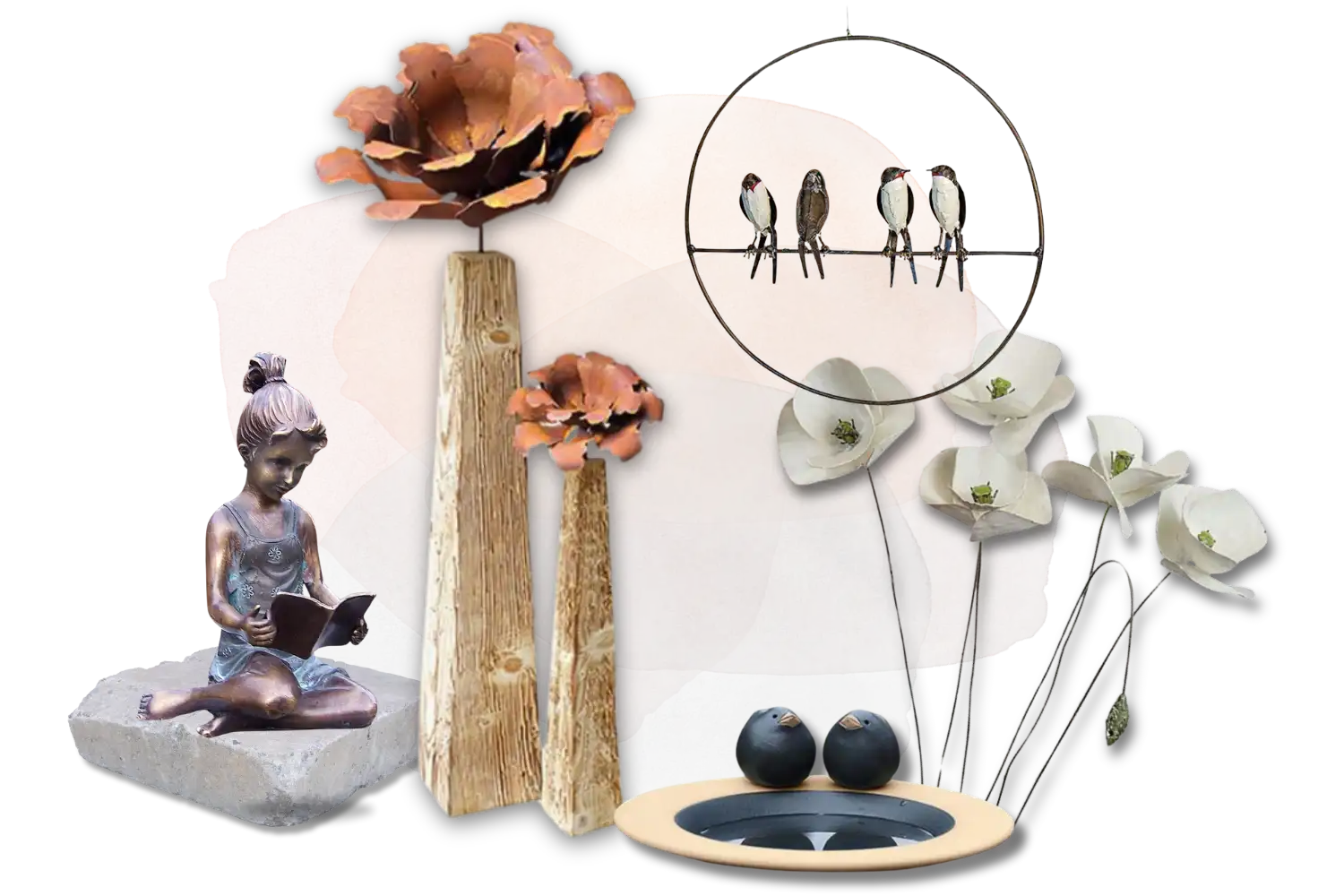 Gartenskulpturen und Gartenfiguren wetterfest als Gartendeko