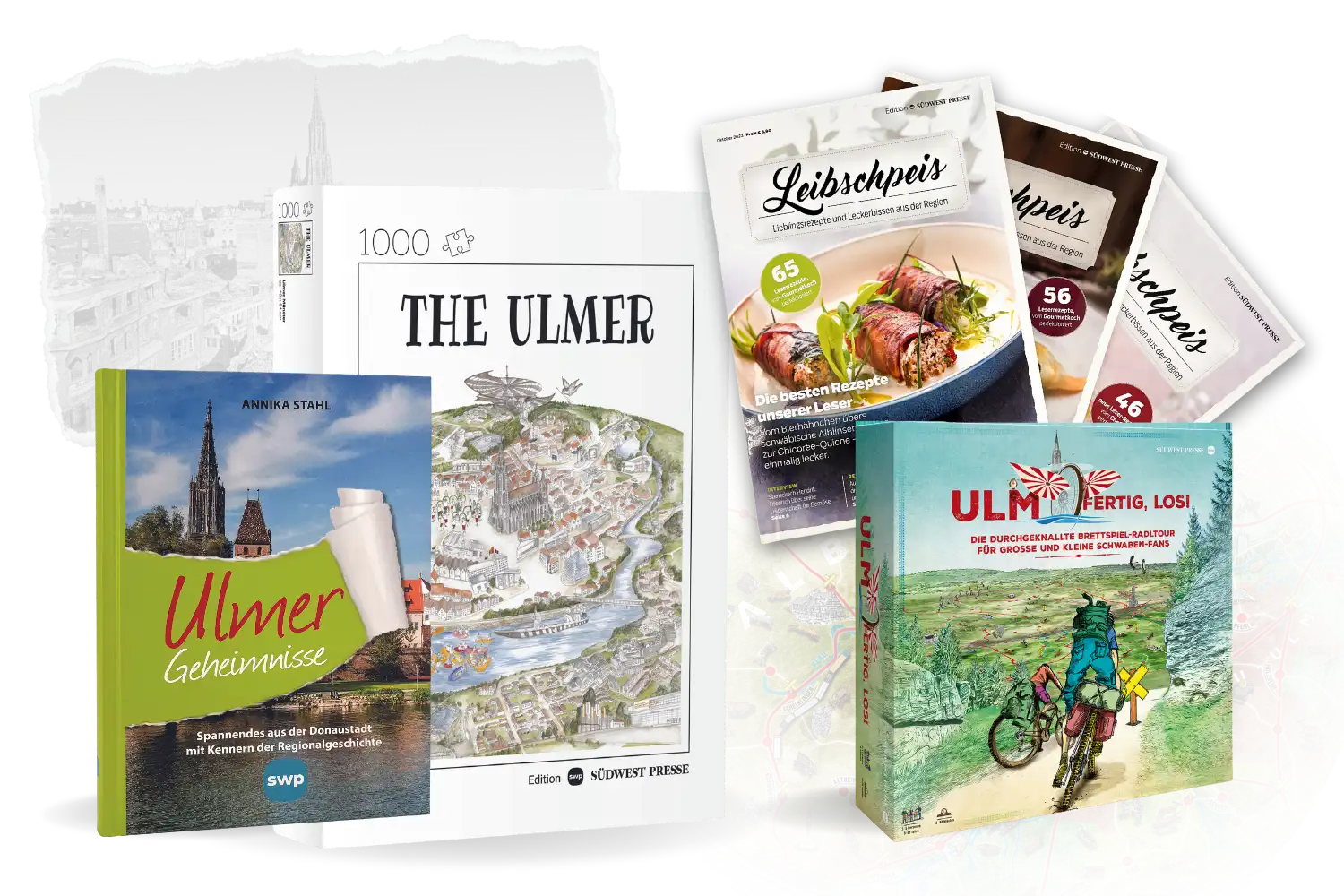 Südwest Presse Produkte wie Bücher und Spiele