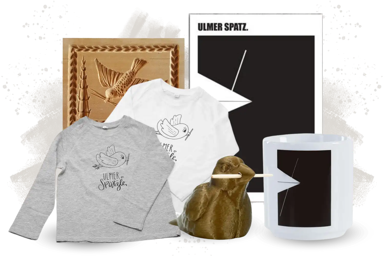 Ulmer Spatz als Souvenir im Shop