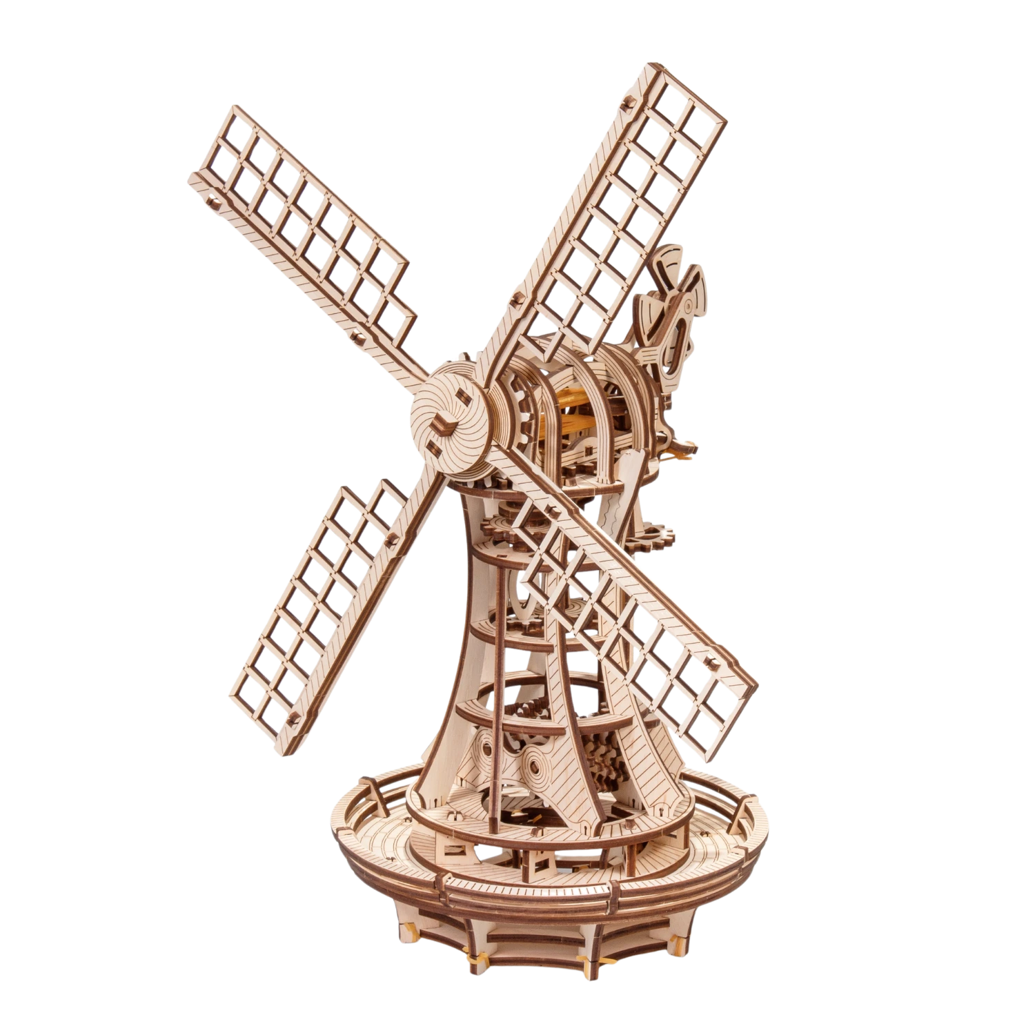 3D Holzpuzzle – Mechanische Windmühle