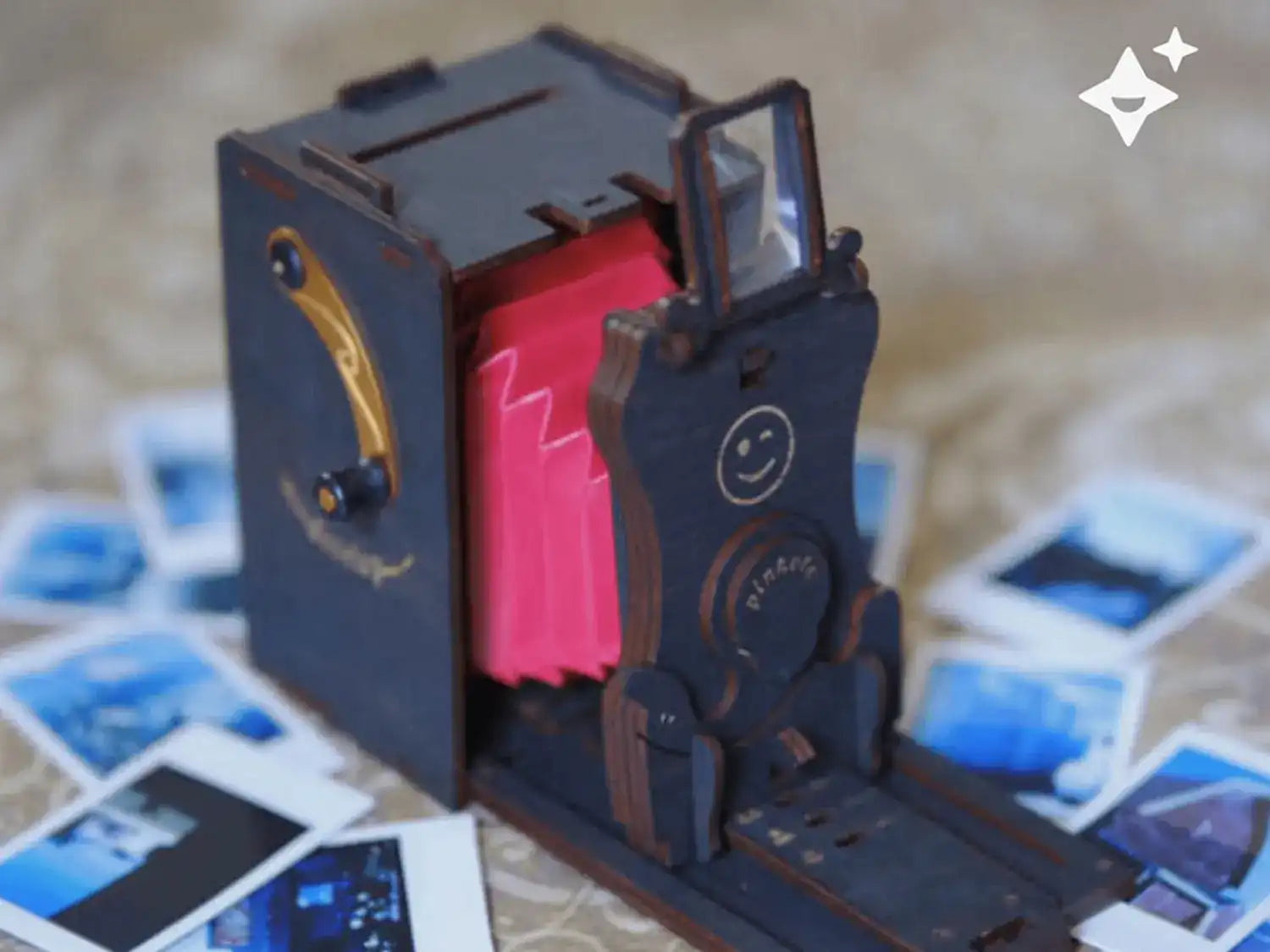 3D-Holzpuzzle, Sofortbildkamera Bausatz, inkl. Fujifilm Instax