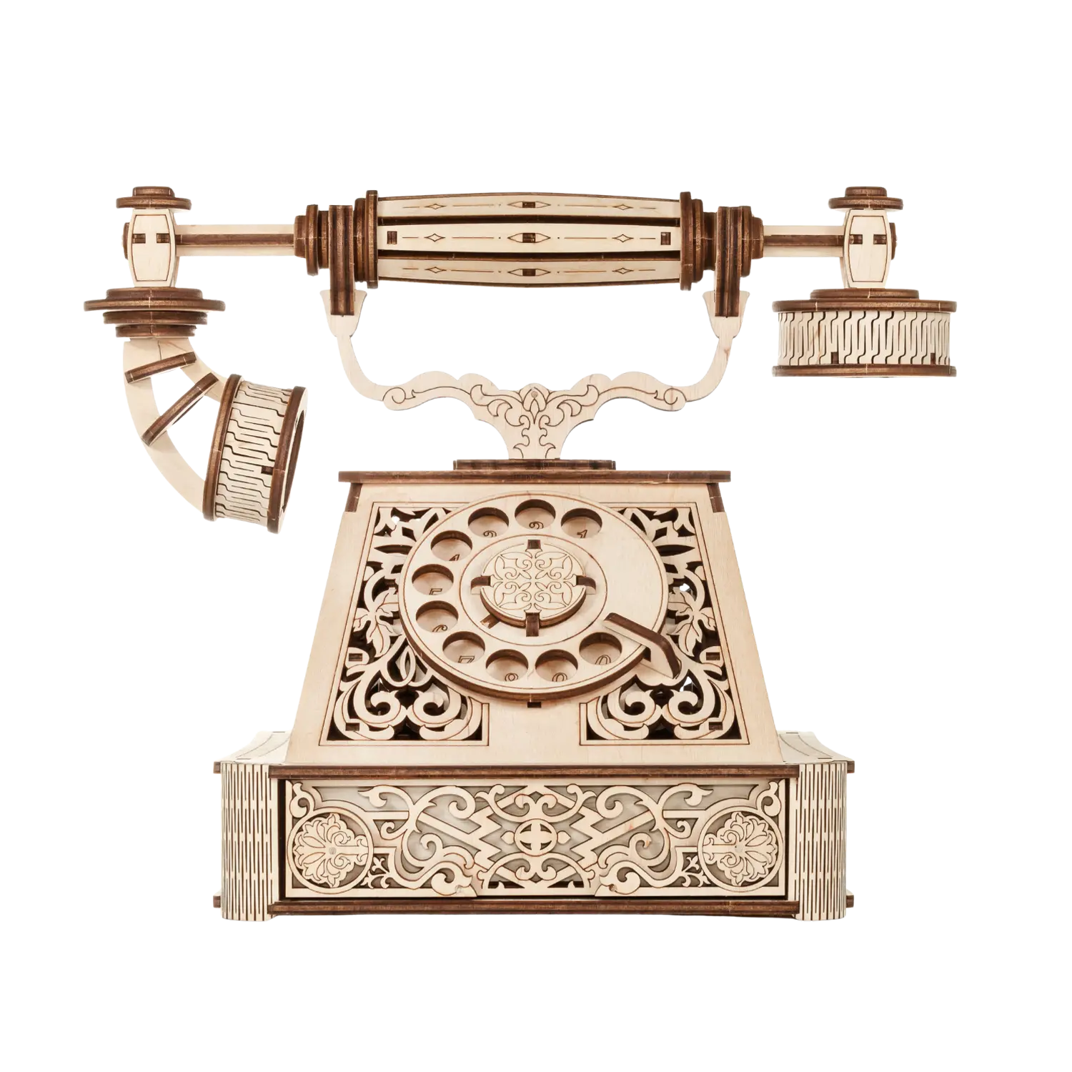 3D-Holzpuzzle Retro Telefon