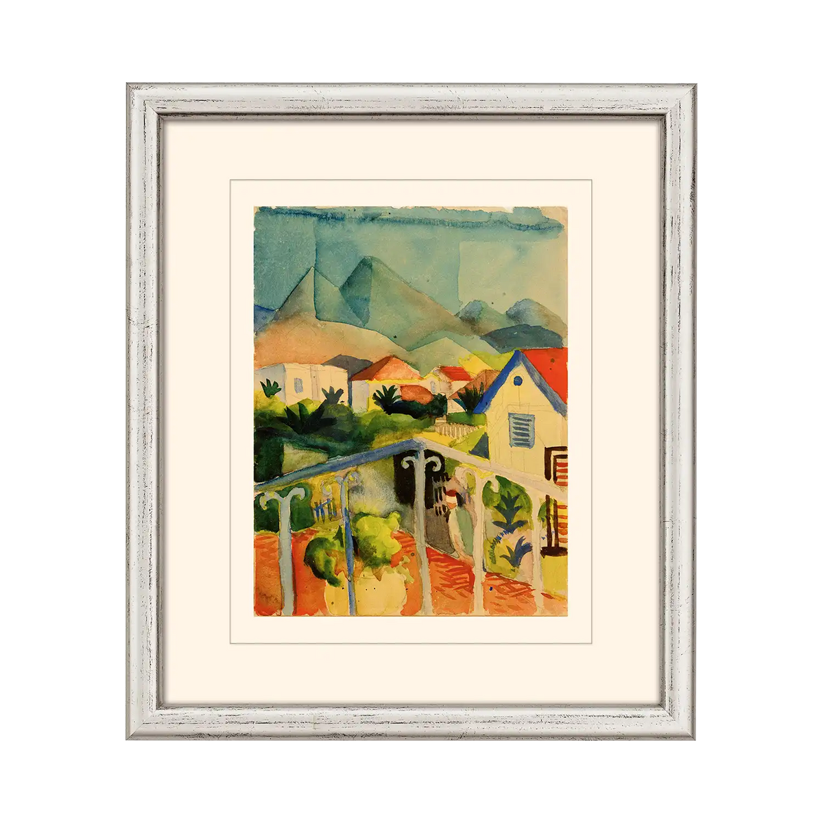 August Macke 3 Bilder aus Tunis im Set (1914)