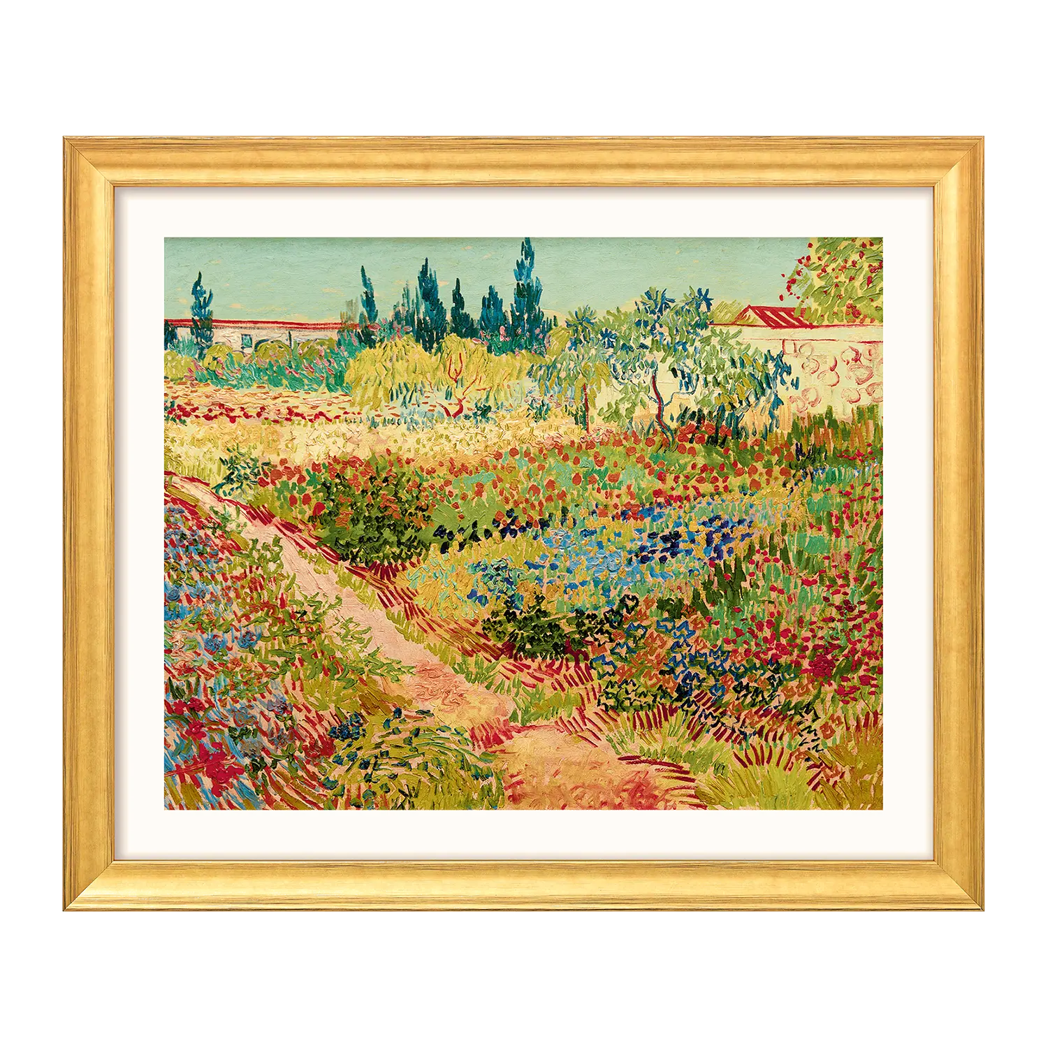 "Blühender Garten mit Pfad" (1888)