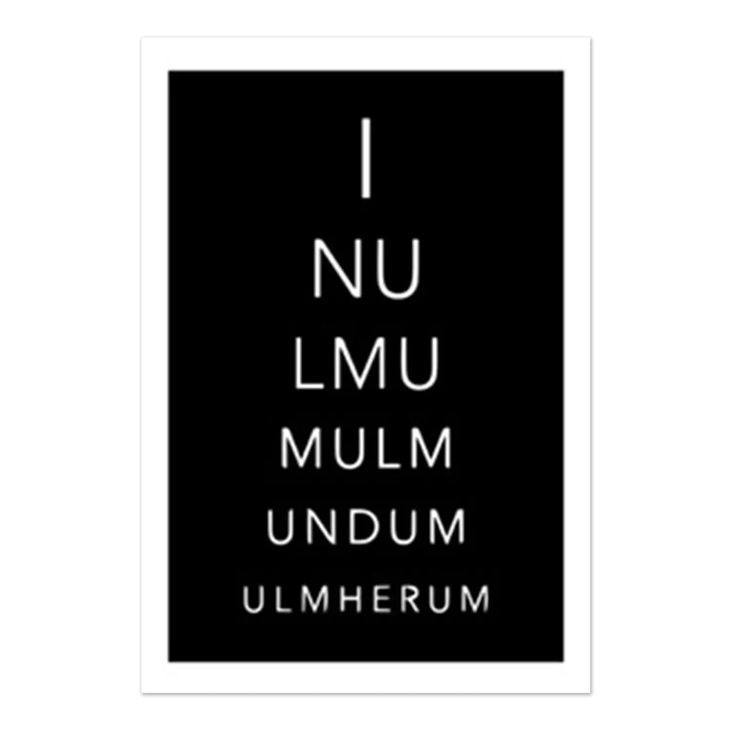 Wandbild "Ulmer Zungenbrecher"