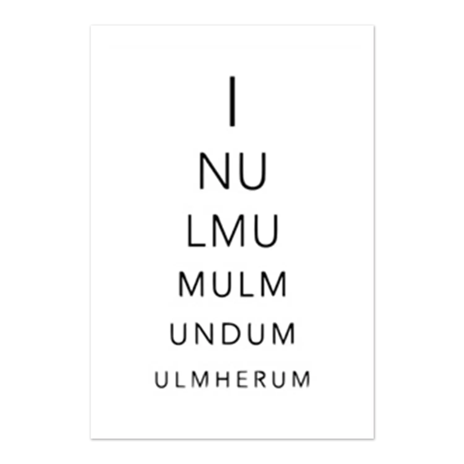 Wandbild "Ulmer Zungenbrecher"