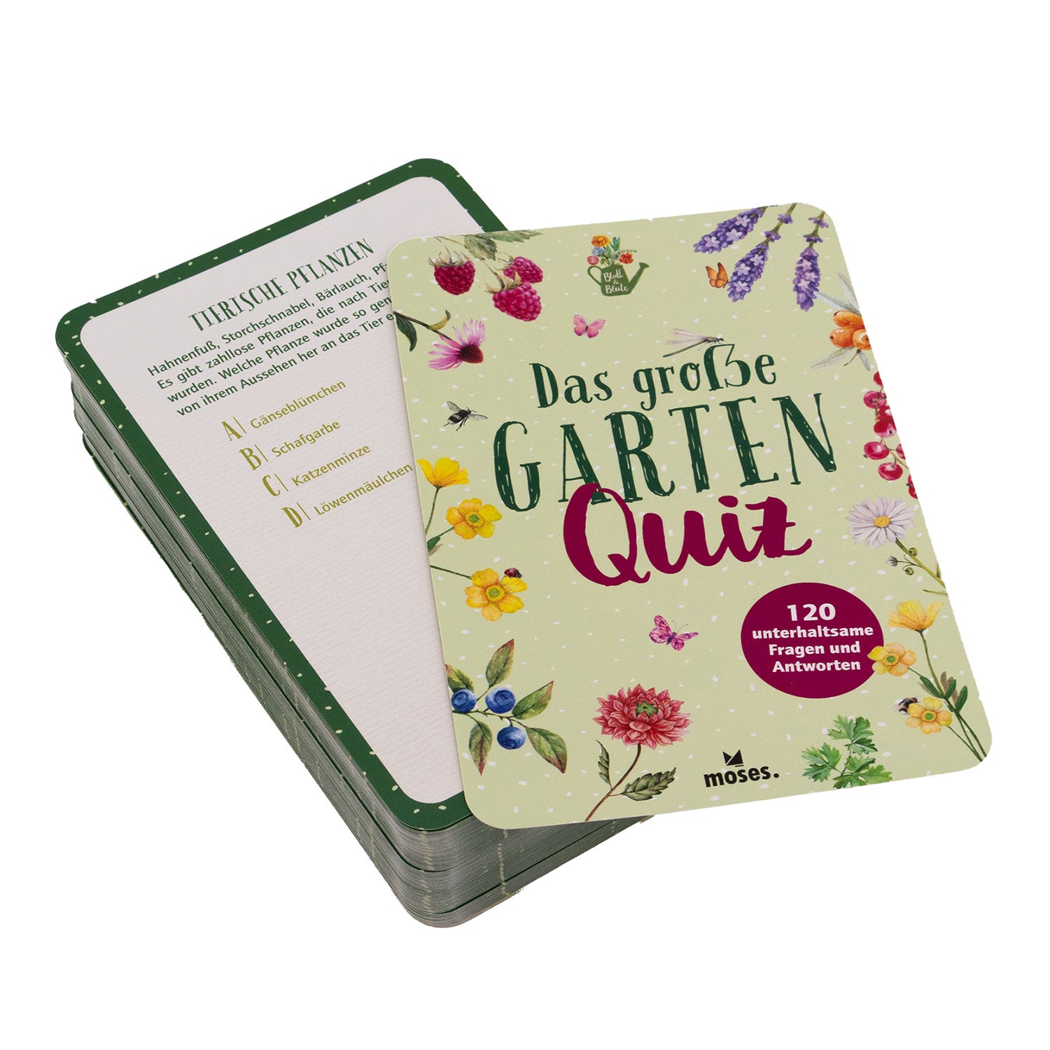 120 Karten mit Fragen rund um den Garten