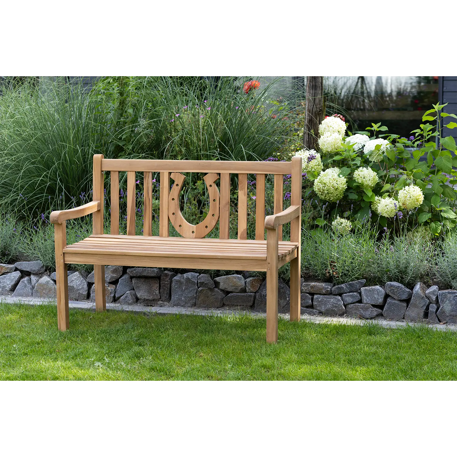 Gartenbank wetterfest aus Teak