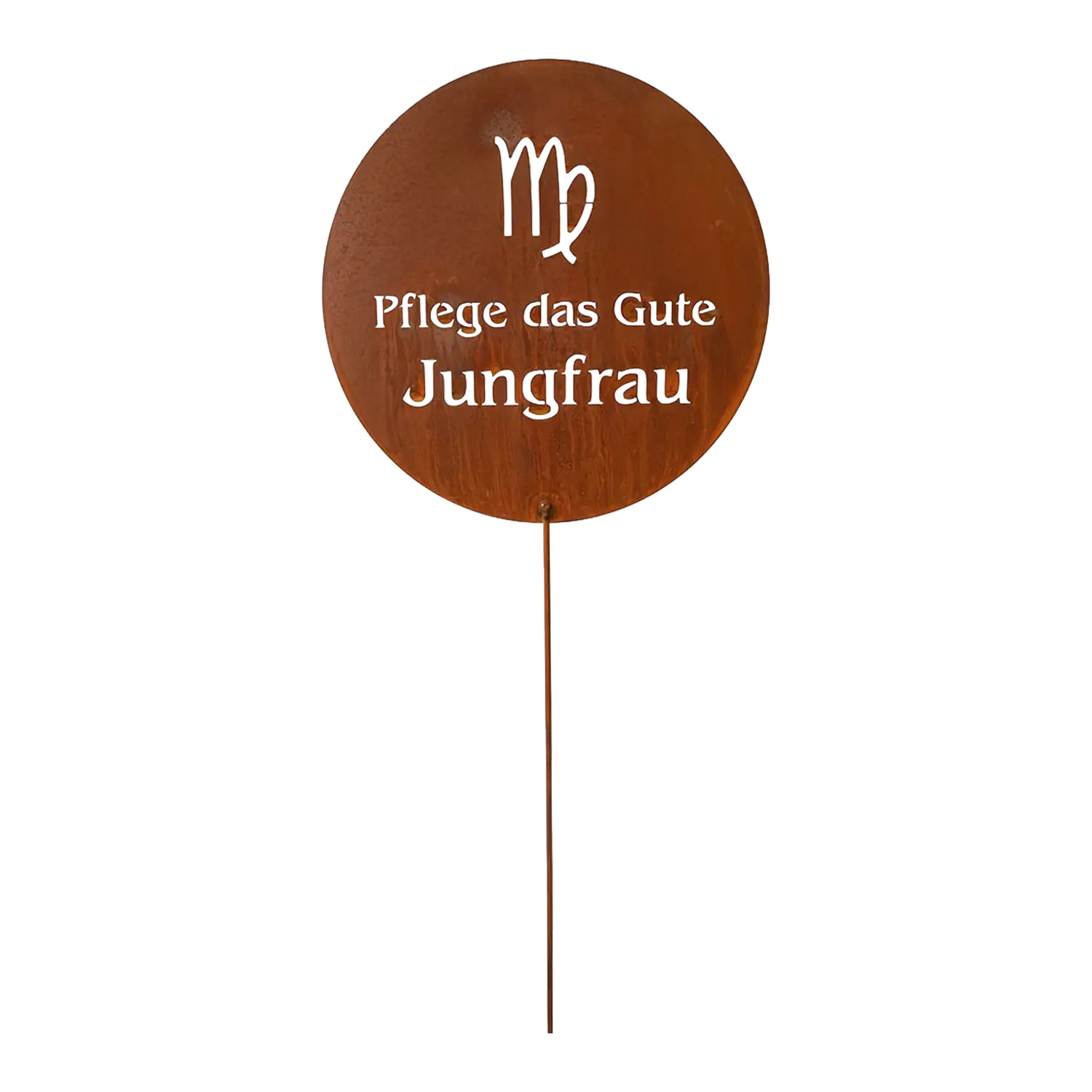 Gartenstecker Sternzeichen Jungfrau Edelrost Geschenk