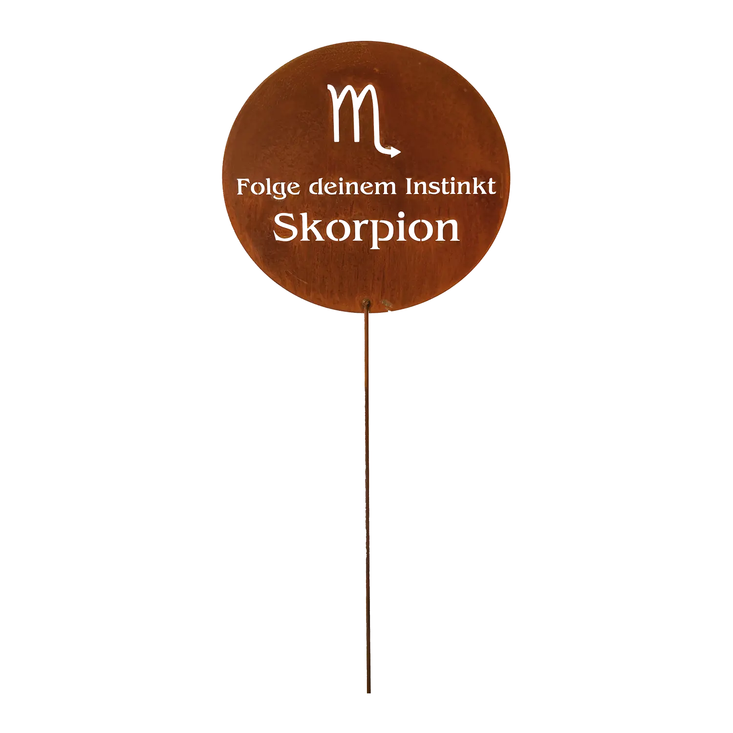 Gartenstecker Sternzeichen Skorpion Edelrost Geschenk