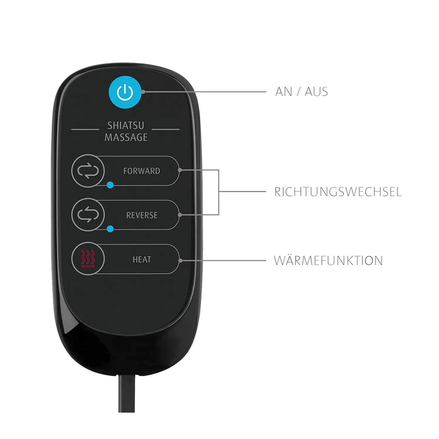 Gel Massagekissen mit Fernbedienung