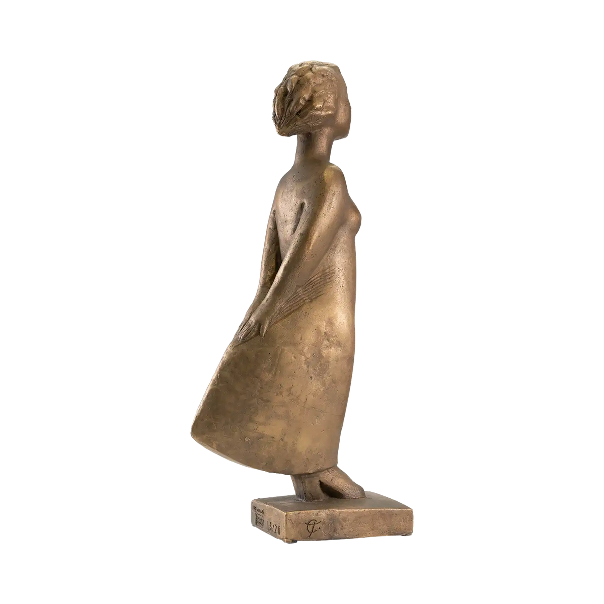 Gisela Eufe Skulptur 'Windsbraut' Bronze