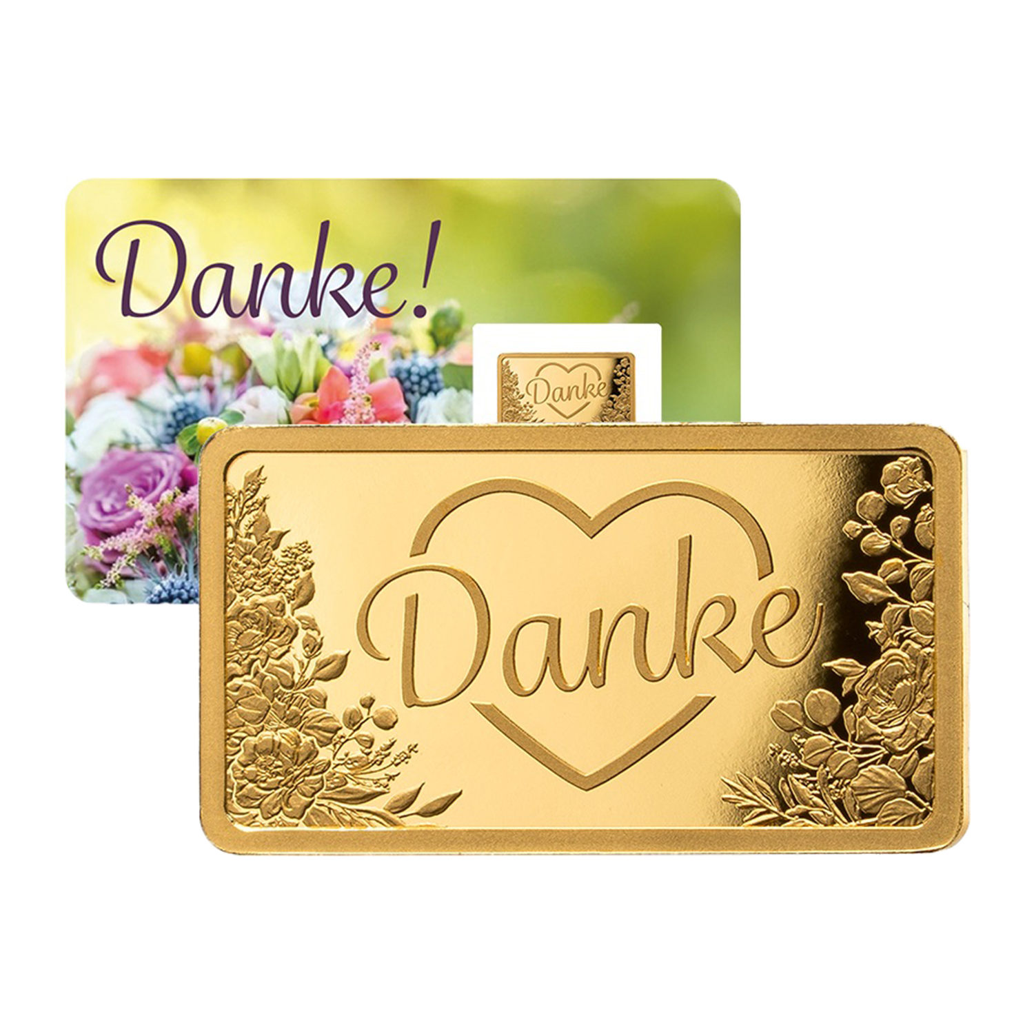 Goldbarren Danke