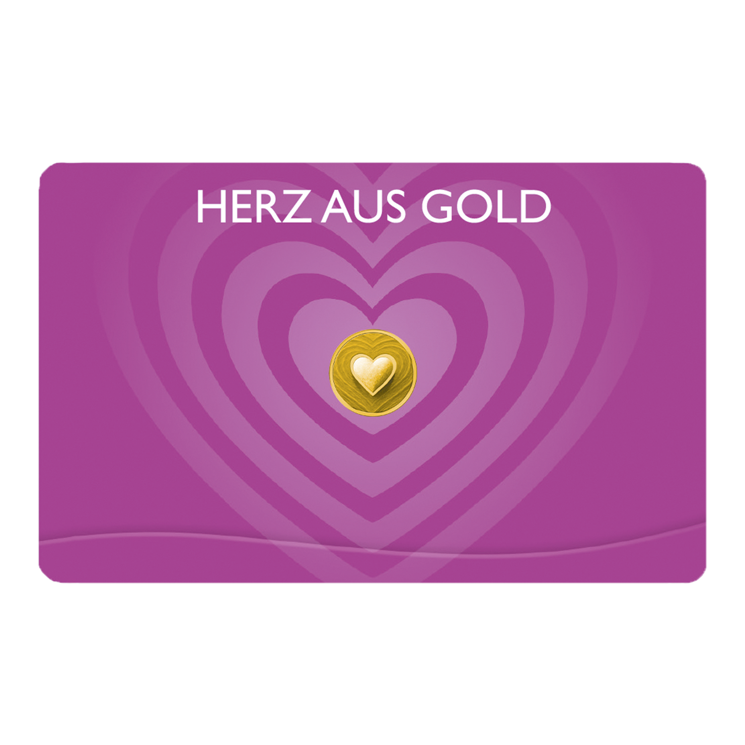 Goldmünze Herz