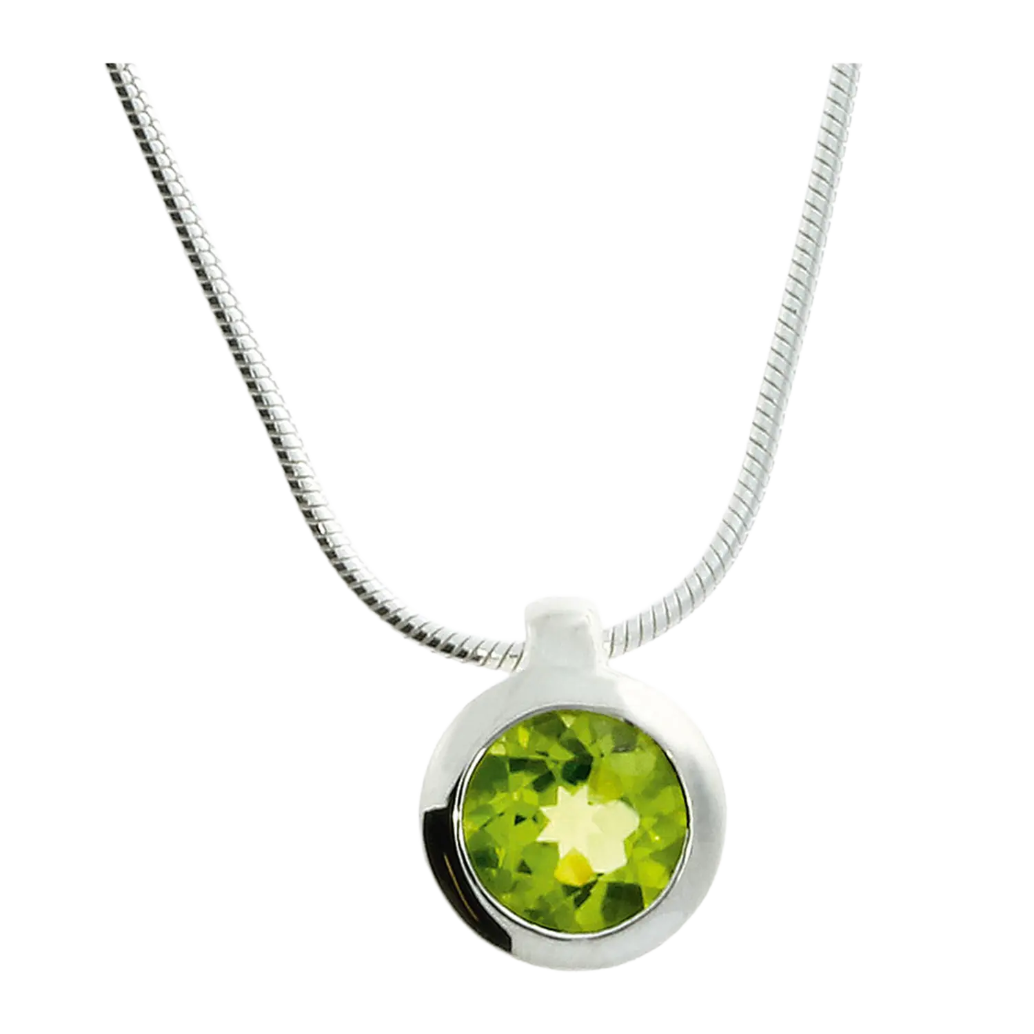 Kette Silber Peridot