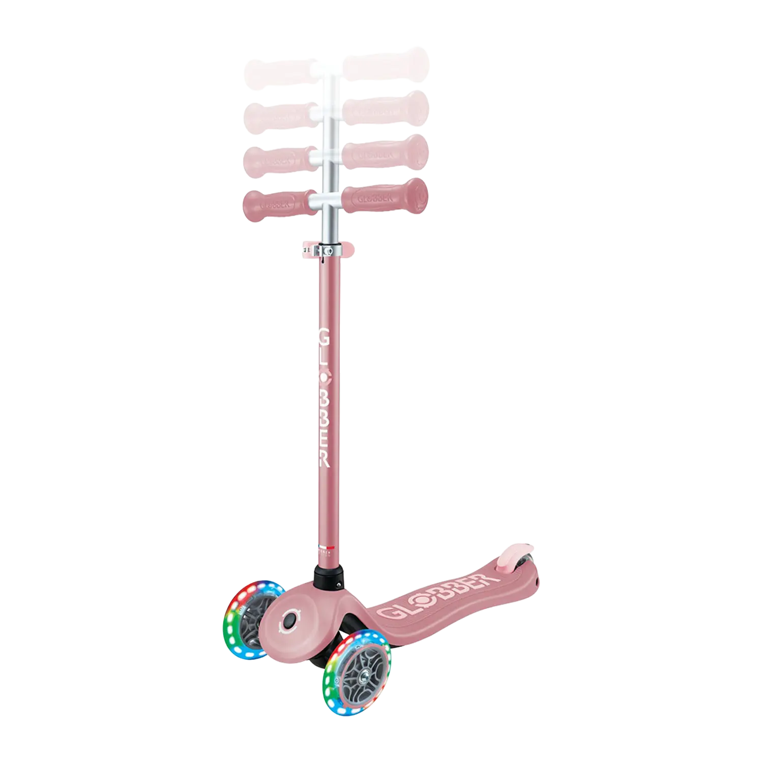 Der Kinderscooter ist Höhenverstellbar wie dieses Foto zeigt!