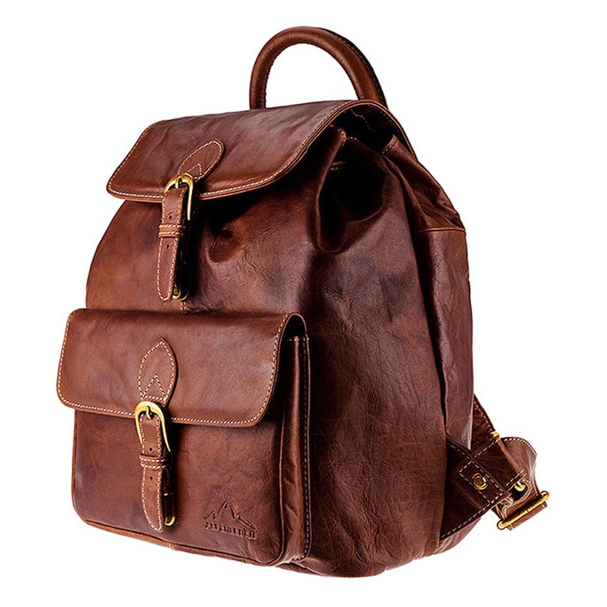 Leder-Rucksack JACOB'S WAY Farbe Brandy1