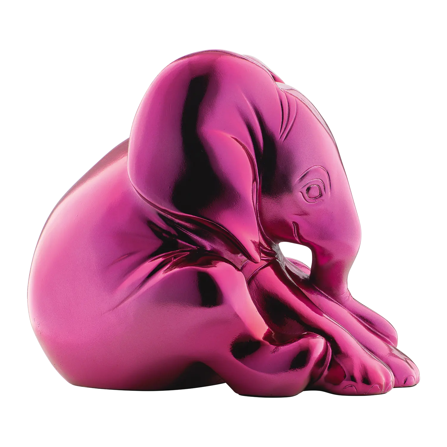 Skulptur Little Elephant Kunstguss Metallic