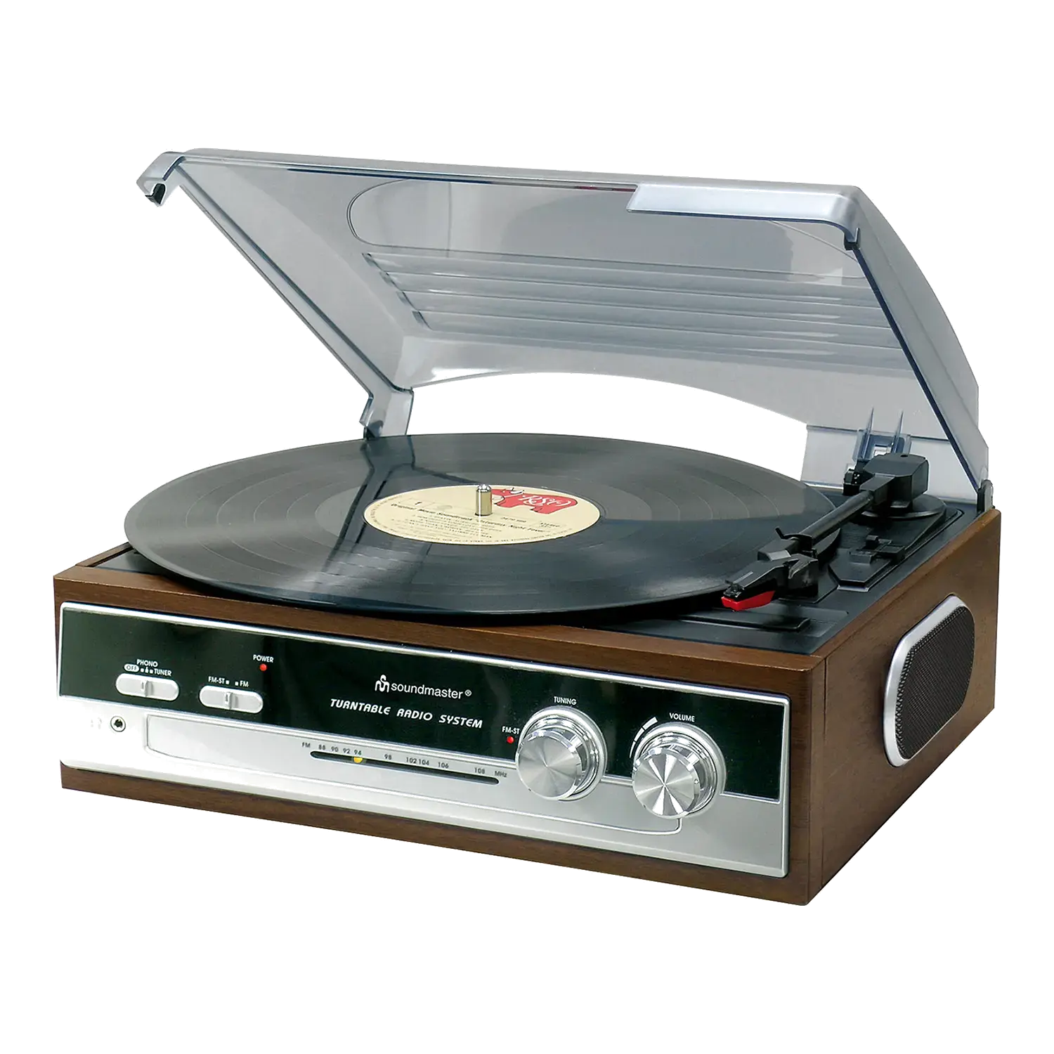 Retro Plattenspieler mit UKW Stereoradio