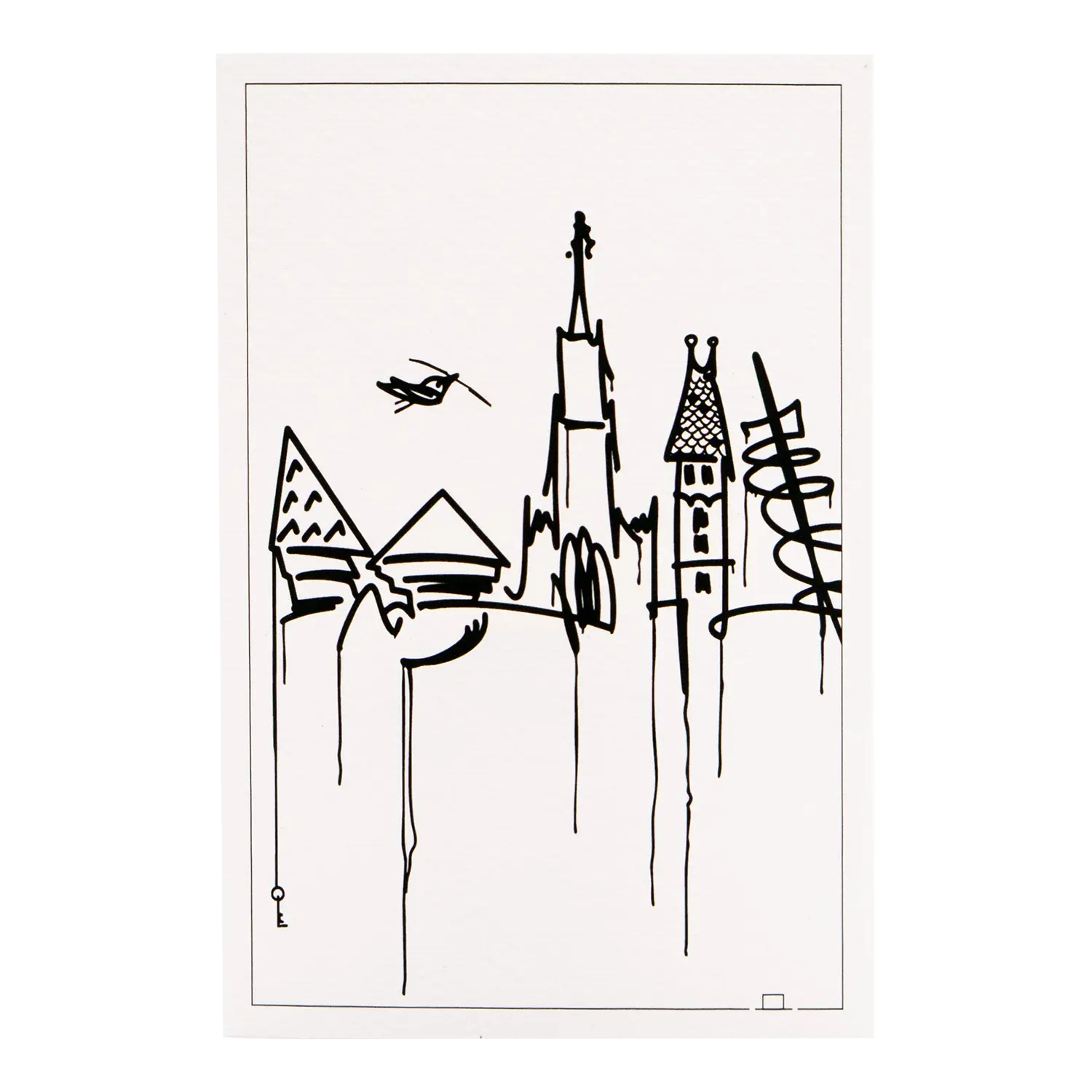 Kunstdruck Ulm Skyline