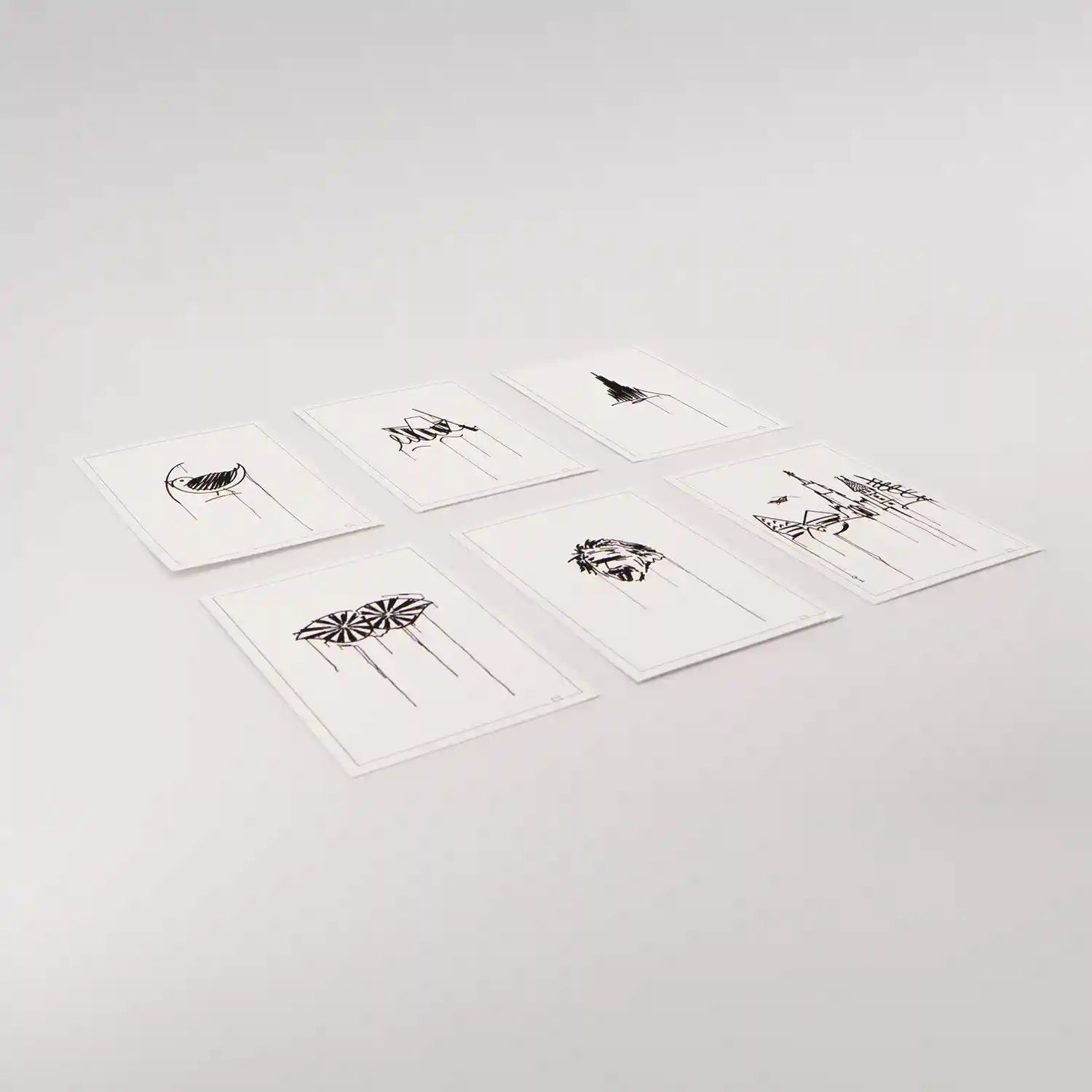 Postkarten Kunstdrucke 6er Set