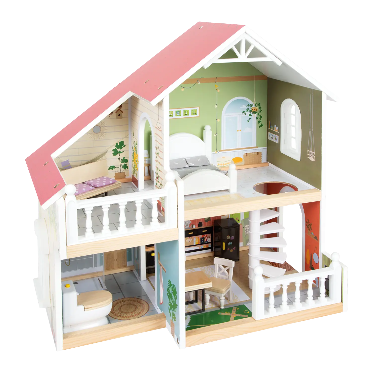 Puppenhaus mit Dachterasse