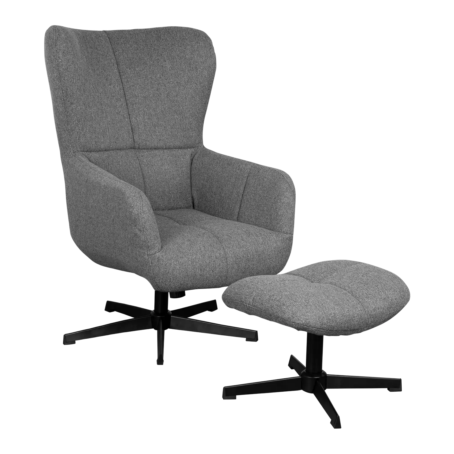 Ohrensessel mit Hocker im praktisches Design Sava