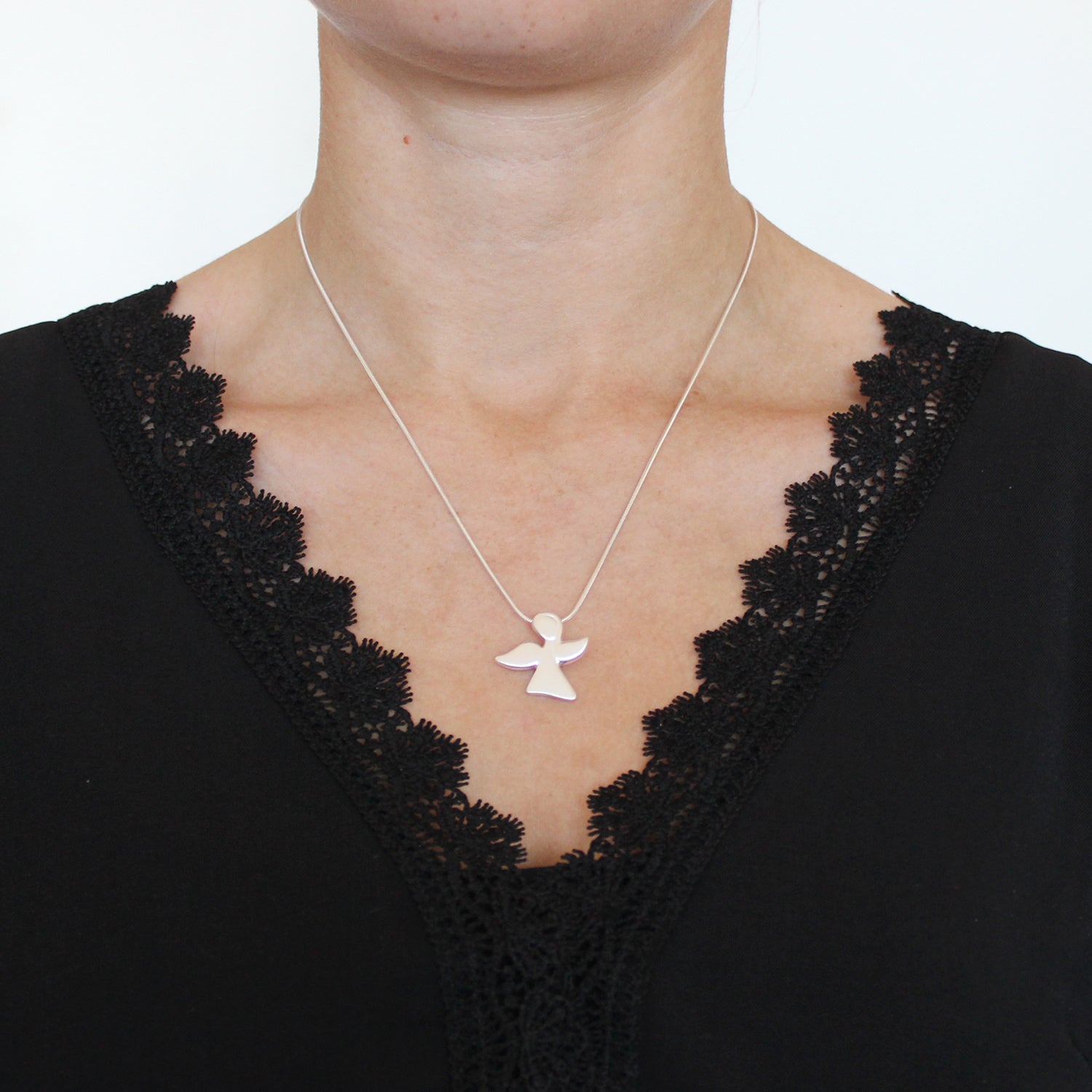 Schutzengel Anhänger aus Silber