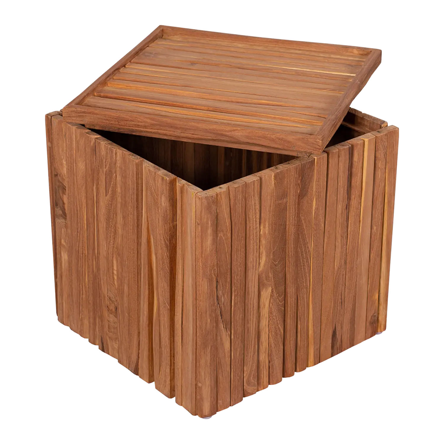 Teak Box Hocker Oxford