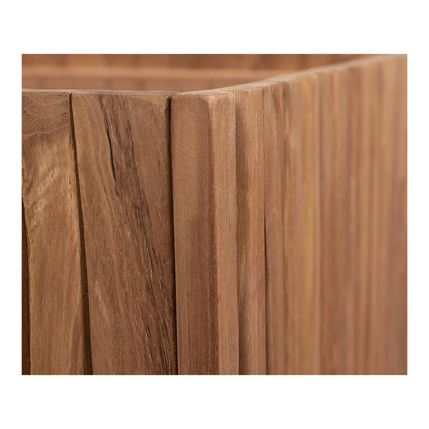 Teak Box Hocker Oxford