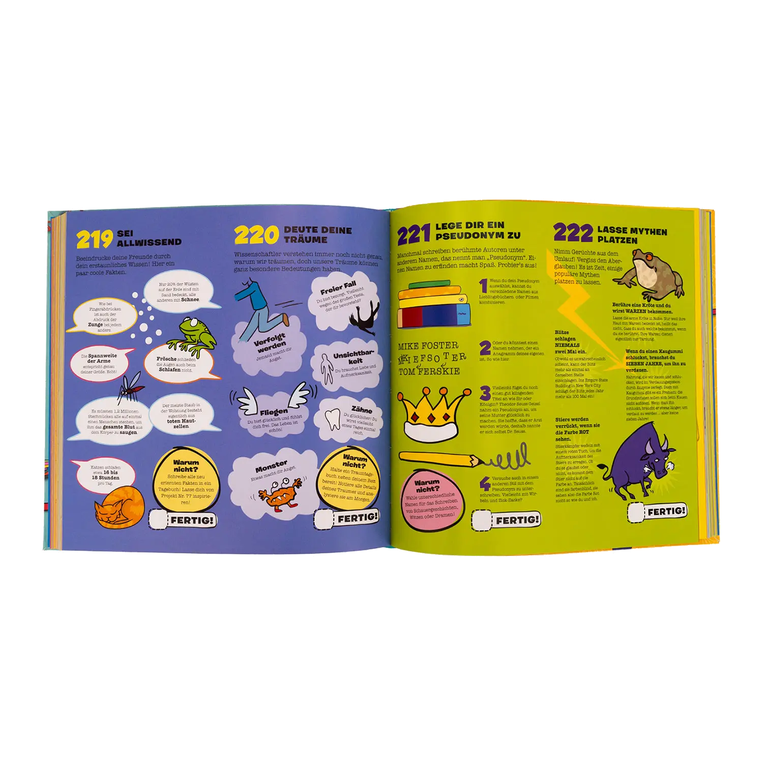 Blick in das Buch "365 unglaublich geniale Sachen machen"