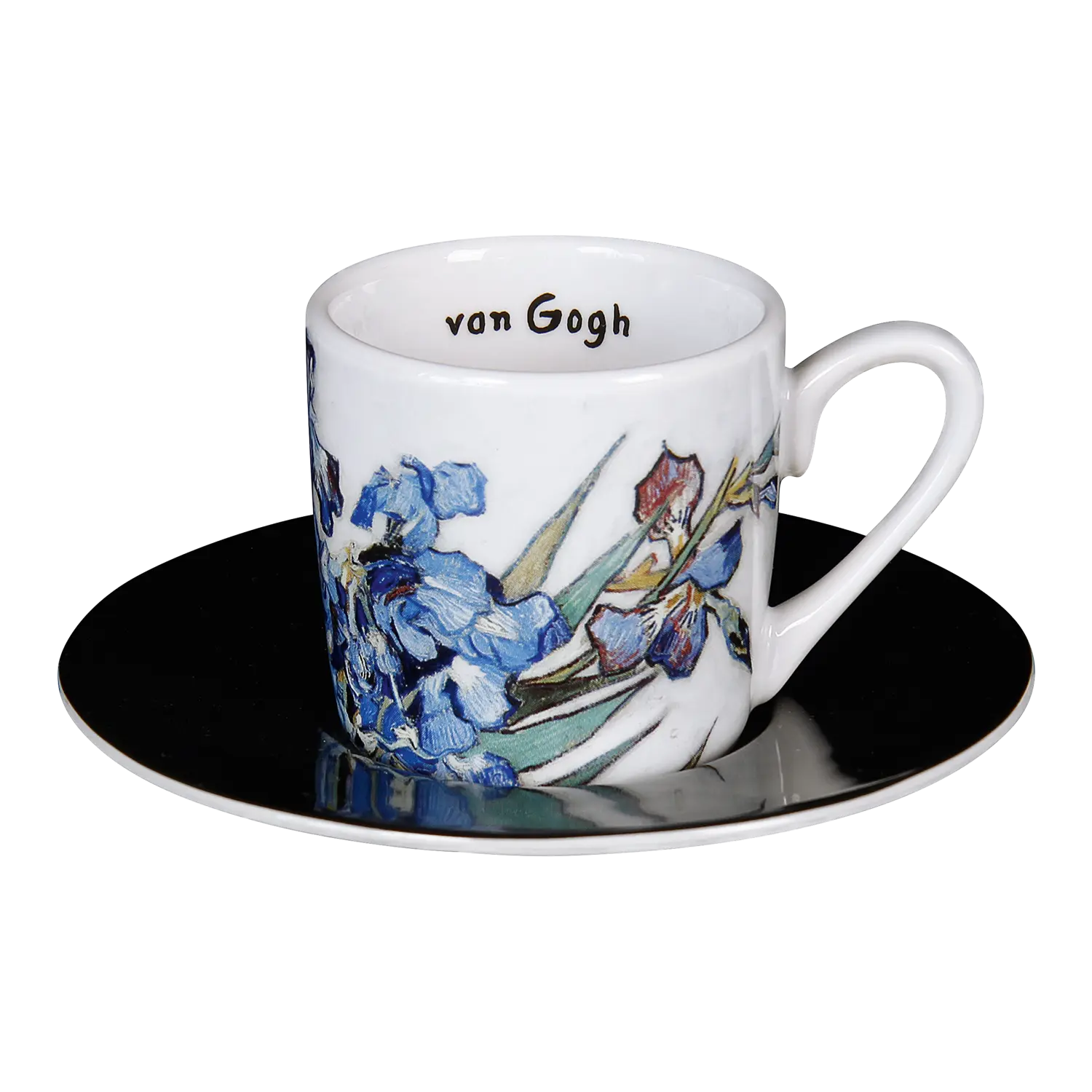 4 Espressotassen mit Künstlermotiven im Set