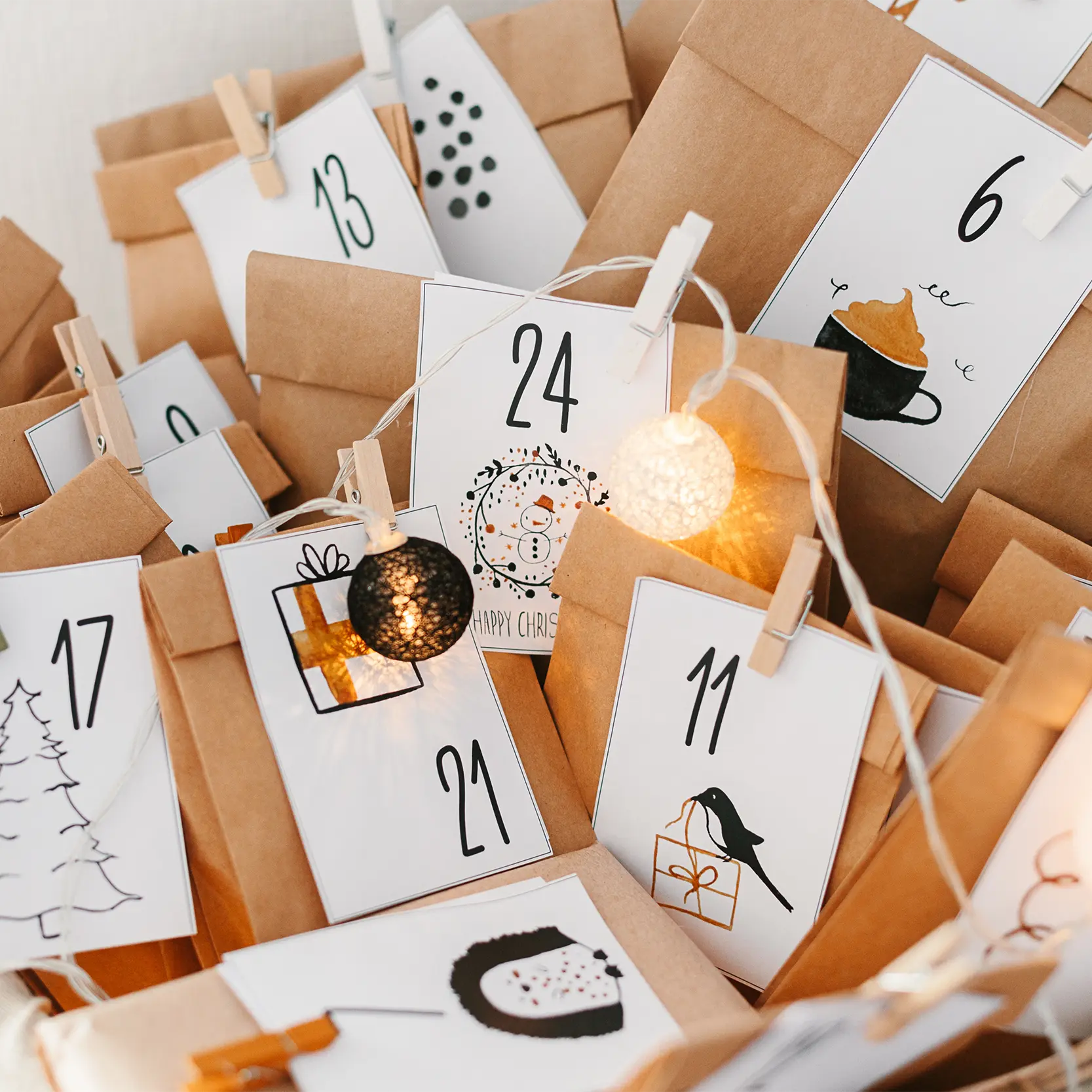 Adventskalender selber basteln