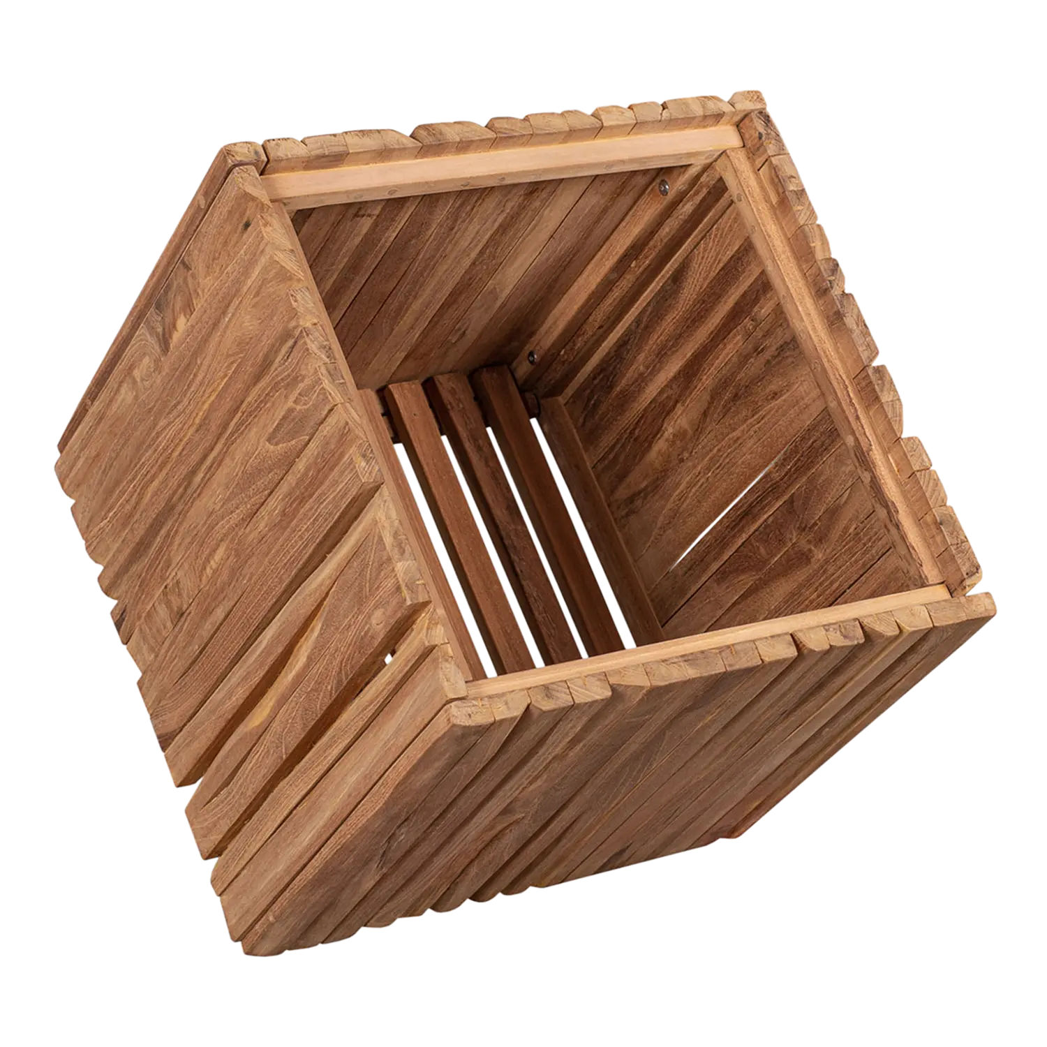 Teak Box Hocker Oxford