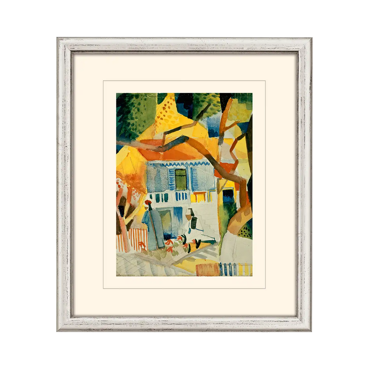 August Macke Bild 'Innenhof des Landhauses in St. Germain' (1914)