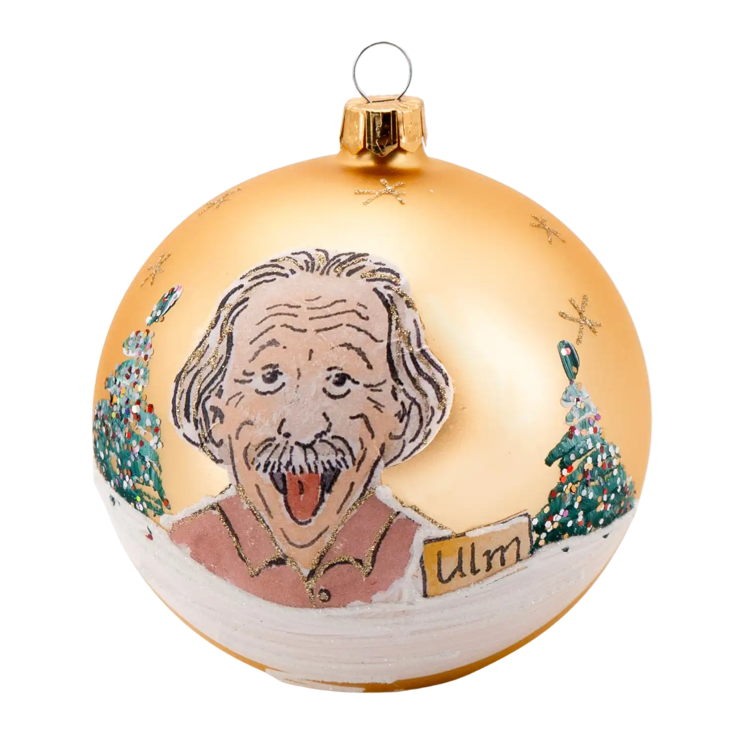 Weihnachtskugel Albert Einstein