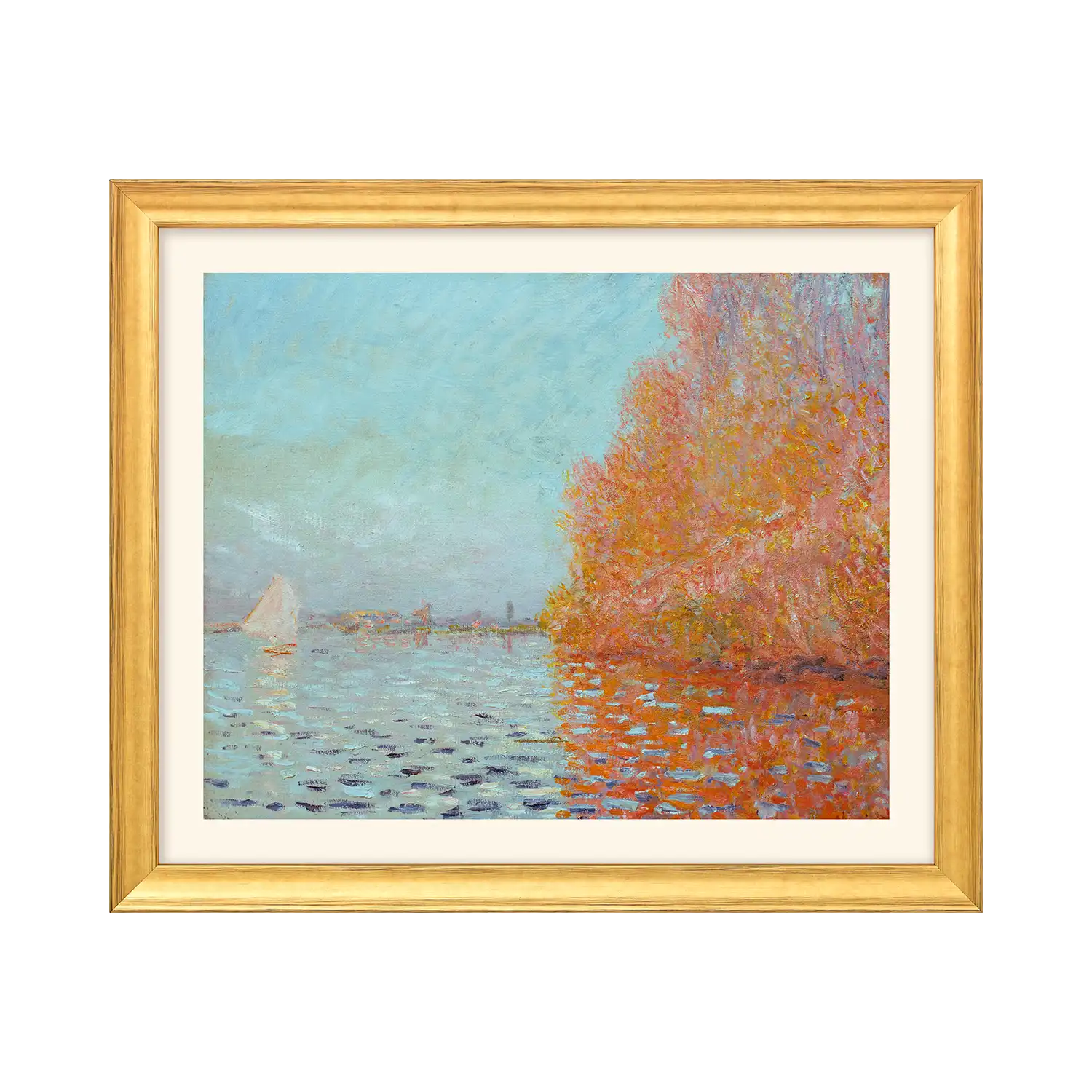 Bild 'Die Bucht von Argenteuil mit einem Segelboot' (1874)