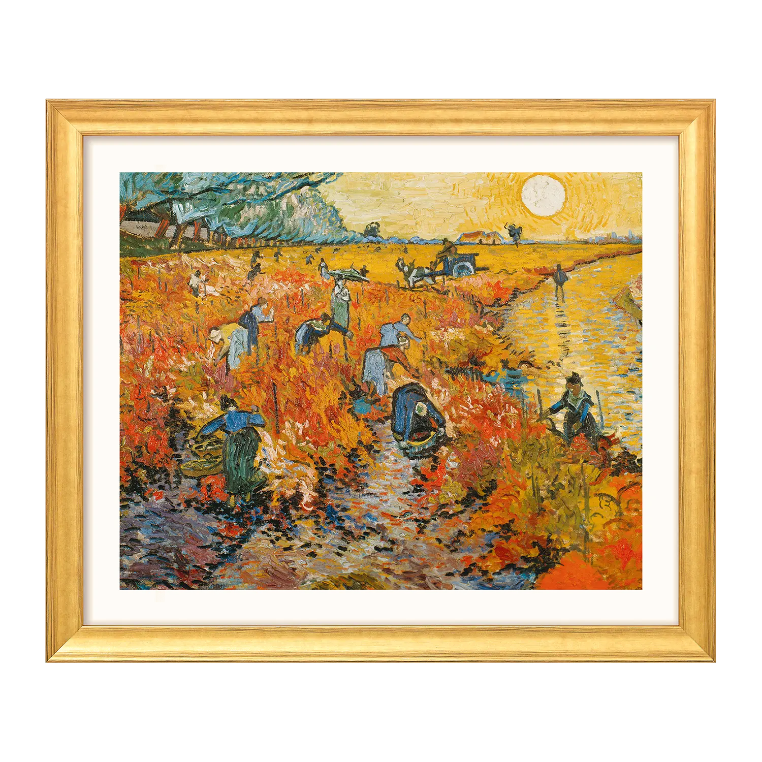 "Der rote Weingarten in Arles" (1888)