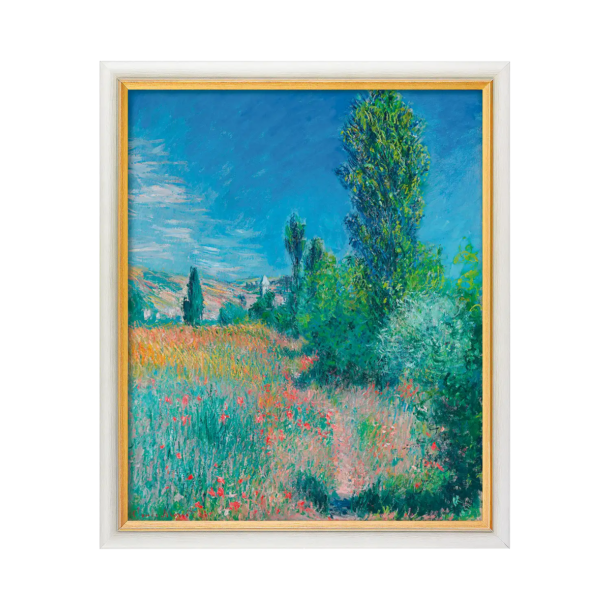 Bild "Landschaft auf Saint-Martin" (1881) – gerahmt