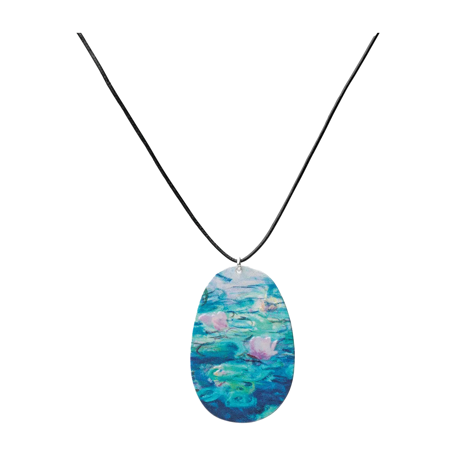 Collier "Les Nymphéas" mit Lederband