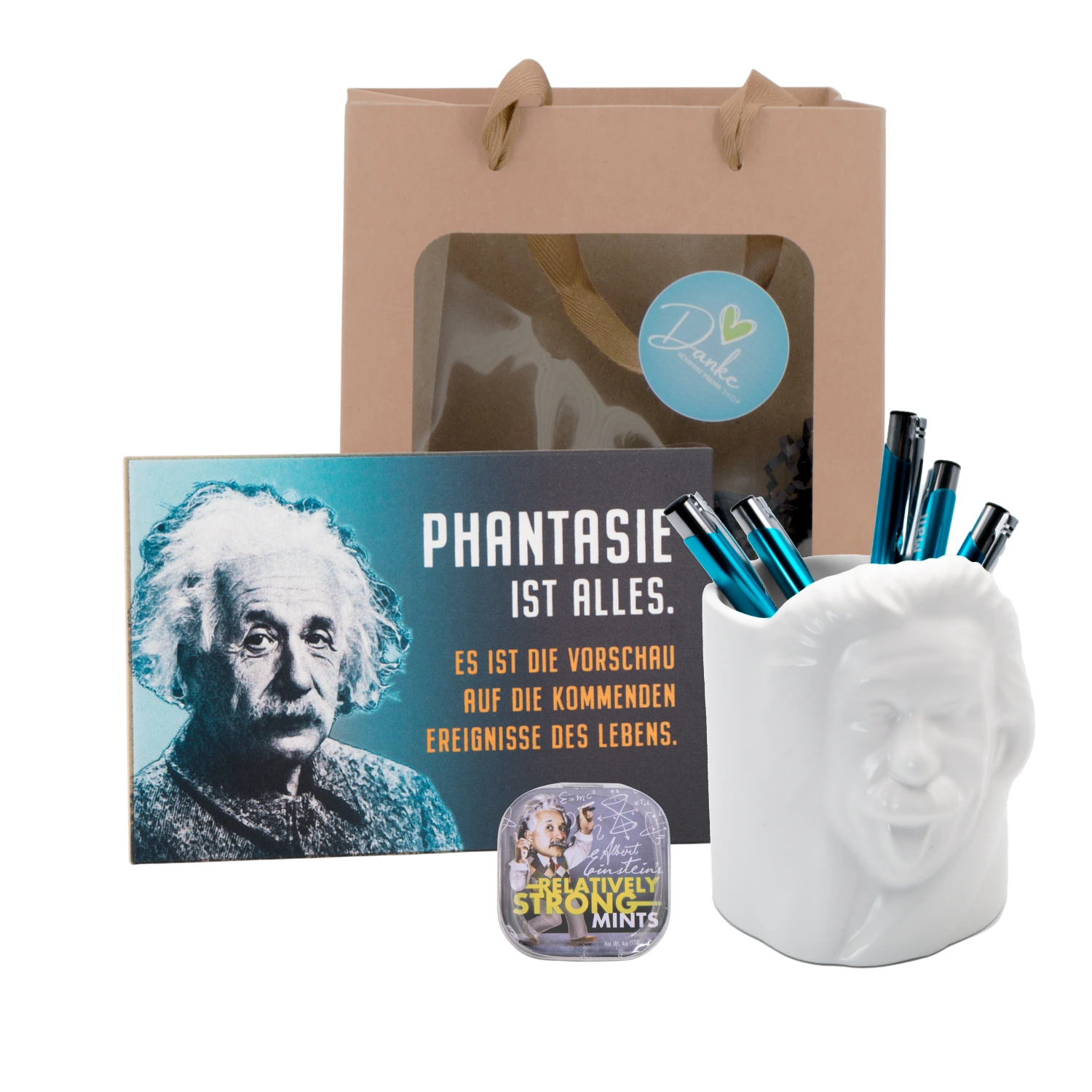 Geschenkset Einstein „Phantasie ist alles“