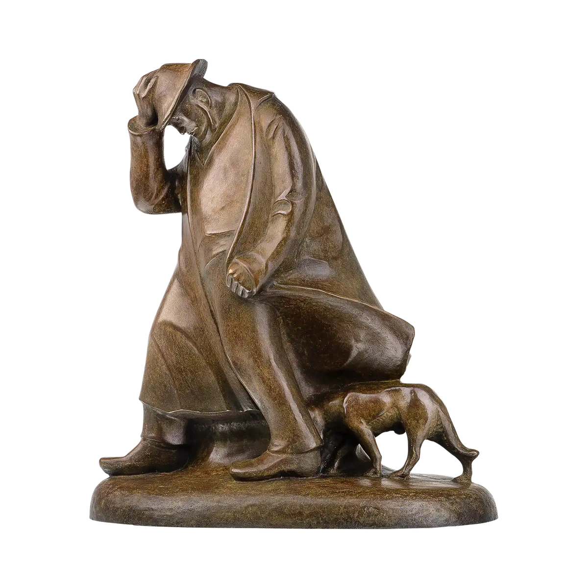 Skulptur "Schäfer im Sturm" (1908) – Reduktion in Bronze