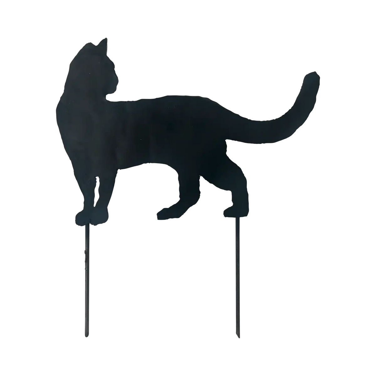 Gartenstecker / Silhouette "Stehende Katze"