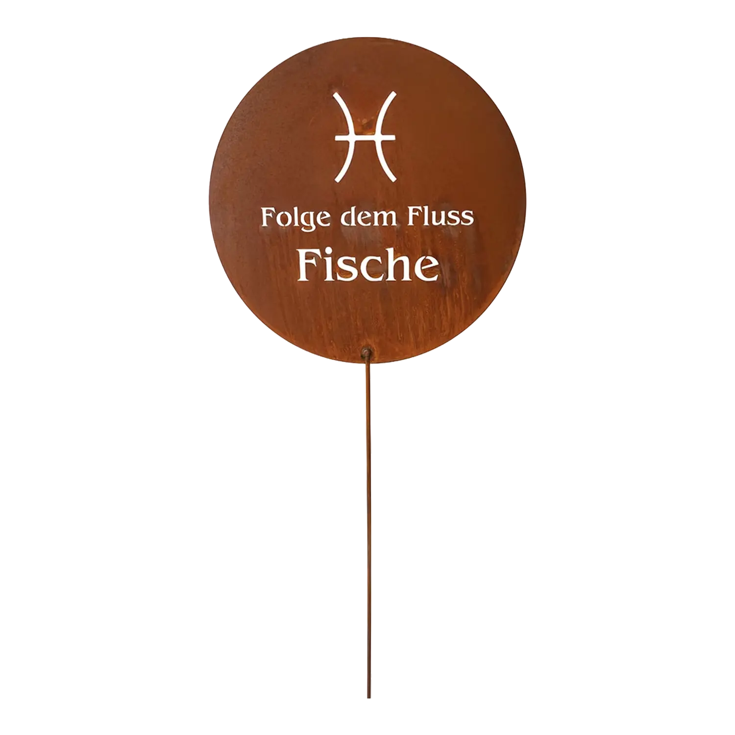 Gartenstecker Sternzeichen Fische Edelrost Geschenkidee