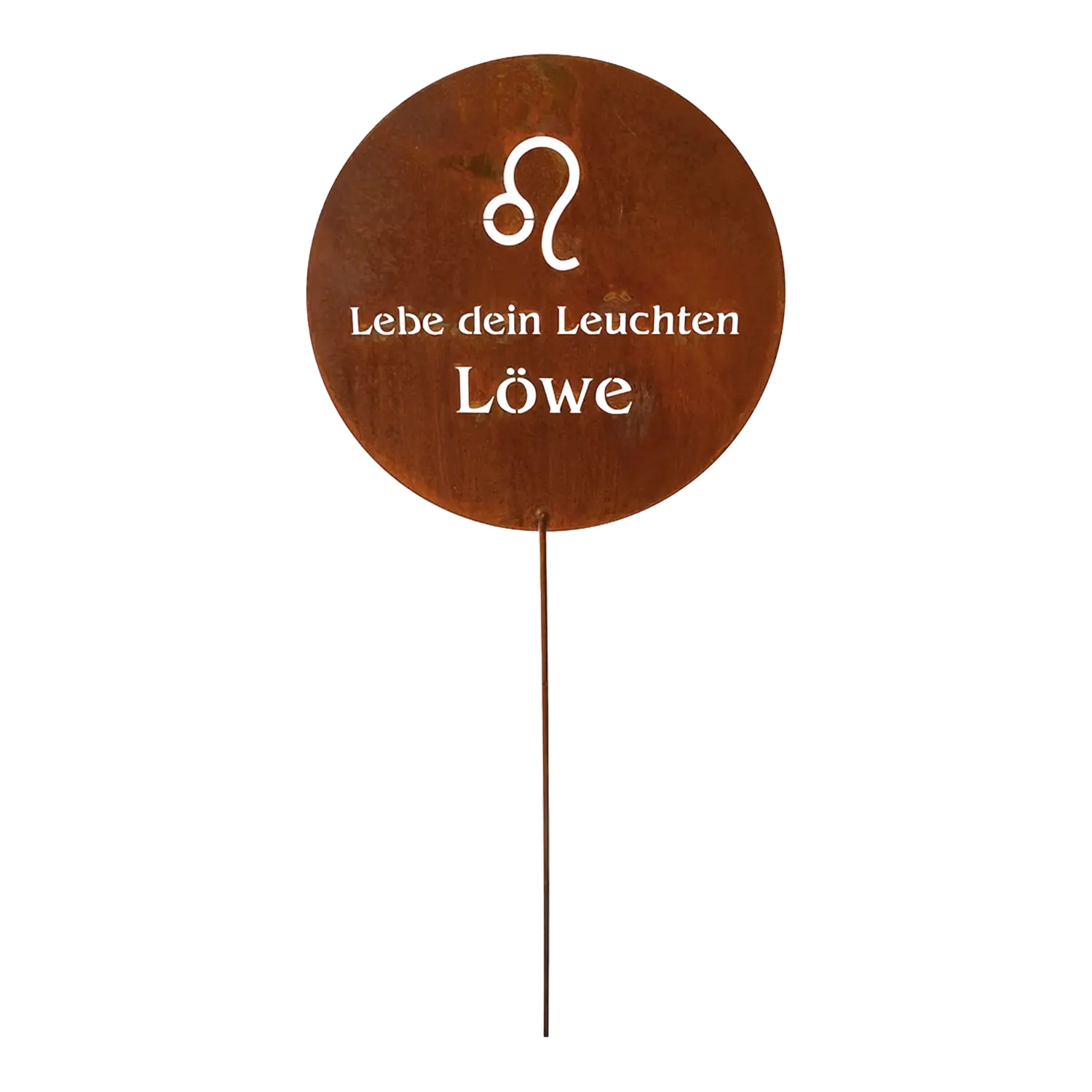 Gartenstecker Sternzeichen Löwe Edelrost Geschenk