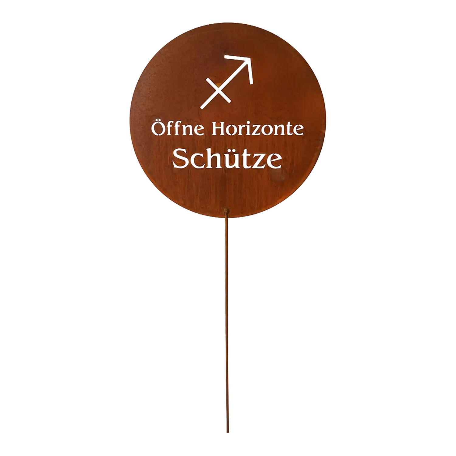Gartenstecker Sternzeichen Schütze Edelrost Geschenk